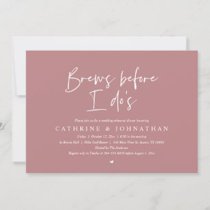 Invitation Brasse avant moi, Dîner de répétition Mariage