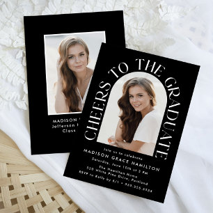 Invitation Bravo à la Graduate Arch Photo Graduation Party