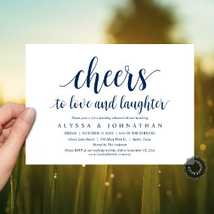 Invitation Bravo à l'amour et le rire, répétition Mariage