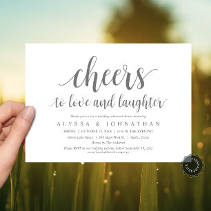 Invitation Bravo à l'amour et le rire, répétition Mariage