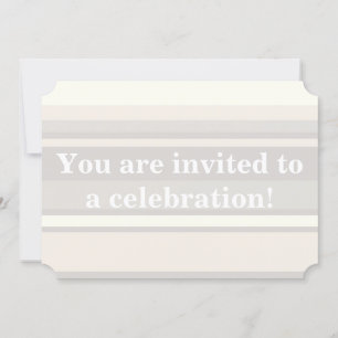 Invitation Brayures beiges