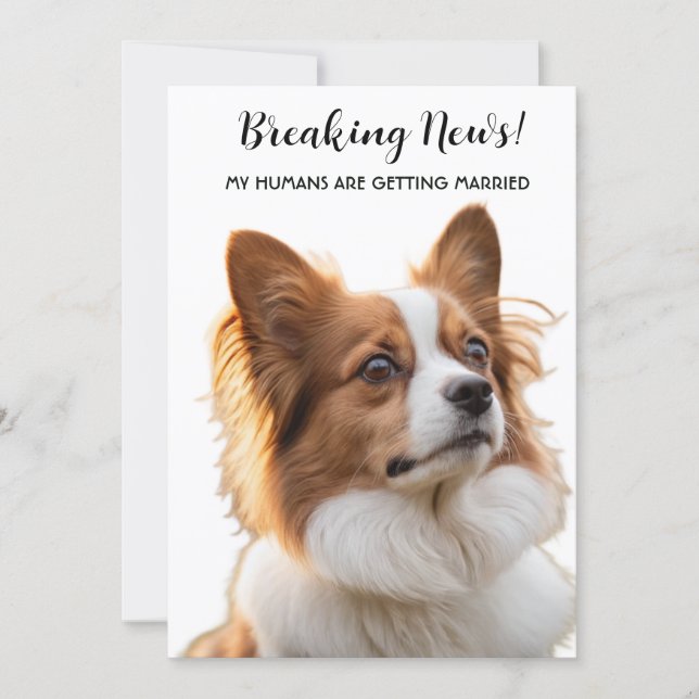 Invitation Breaking News Mes Humains Se Marient (Devant)