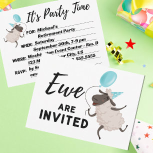 Invitation Brebis Bleue Vous êtes Invités Toutes Occasions Vo