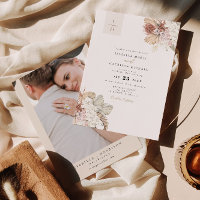 BRENNA Bohemian Tropical Palm Earth Tone Mariage