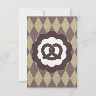Invitation bretzel vintage