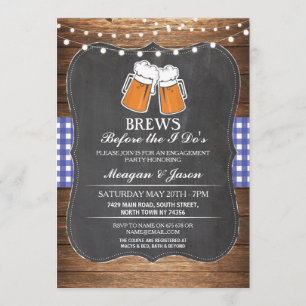 Invitation Brews avant que j'aie fait l'invitation bleu de