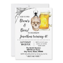 Brews & Boos Halloween Adulte Bière crâne d'annive