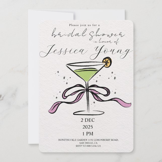 Invitation Bridal Bash & Cocktail Call (Devant)