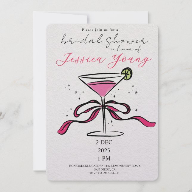 Invitation Bridal Bash & Cocktail Call (Devant)