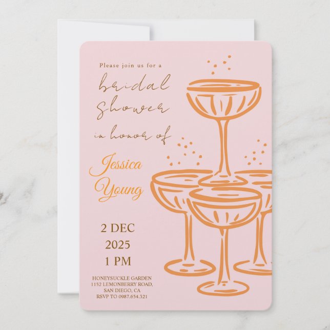 Invitation Bridal Bash & Cocktail Call (Devant)