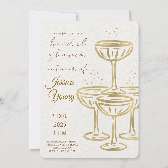 Invitation Bridal Bash & Cocktail Call (Devant)