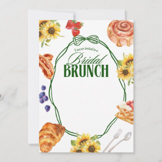 INVITATION BRIDAL BRUCH SUNFLOWER