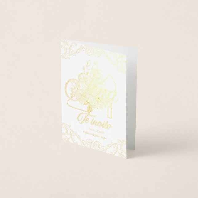 Invitation Bridal Shower Oro (Devant)