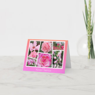 Invitation Bridal Shower (Pink Roses)