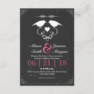 Invitation Bride and Bride - Lesbian wedding