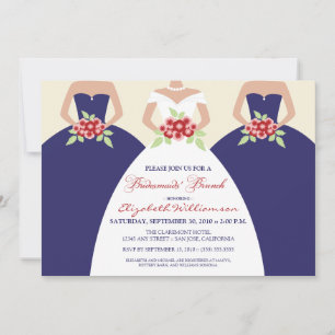 Invitation Bride & Bridesmaids Bridesmaids' Brunch (marine)