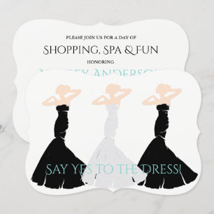 Invitation BRIDE & CO Black & White Bridesmaid ShParty