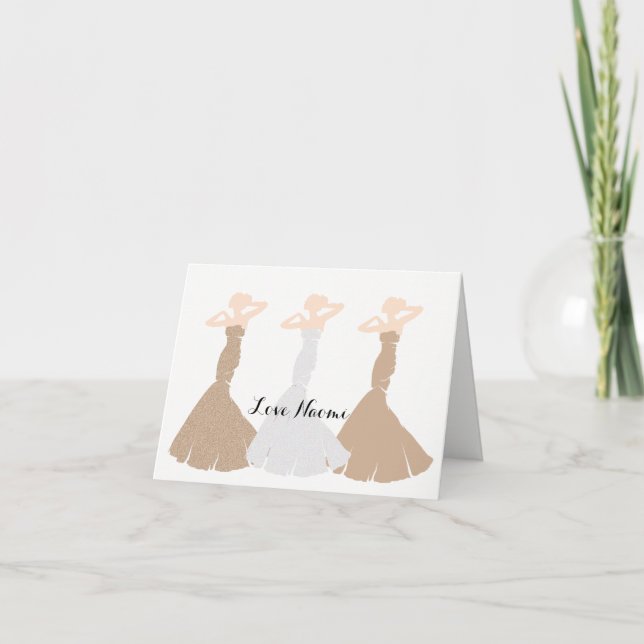 Invitation BRIDE & CO Gold Be My Bridesmaid (Devant)