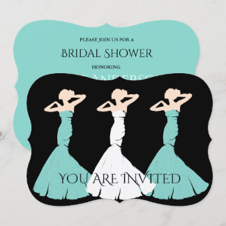 Invitation BRIDE & CO Turquoise Blue Be My Bridesmaid