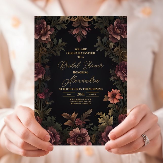 Invitation Bride gothique royale victorienne (Créateur téléchargé)