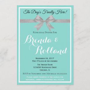 Invitation BRIDE Touch Silver Mariage Suite de répétition