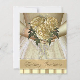 Invitation Brides Bouquet (ivoire) Mariage - Petit