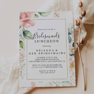 Invitation Bridesservatrices Géométriques Gold Green Luncheon