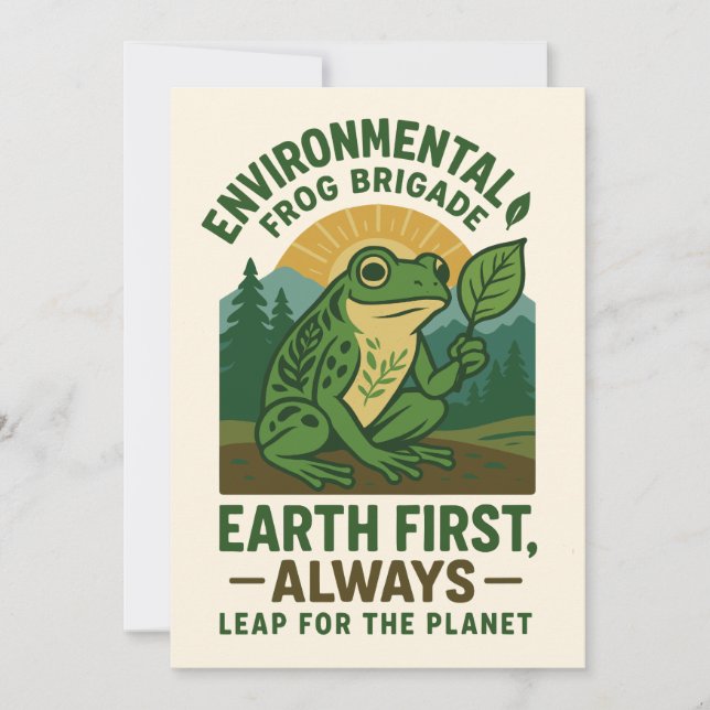 Invitation Brigade Grenouille pour l'Environnement – Terre d' (Devant)