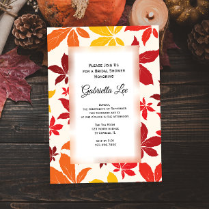 Invitation Bright Fall quitte l'invitation de la douche nupti