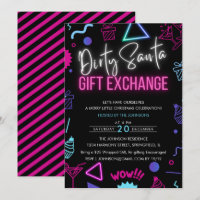 Bright Neon Dirty Père Noël échange de cadeaux