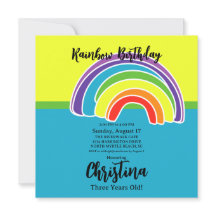 Bright Rainbows fête d'anniversaire