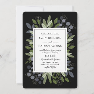Invitation Brins de minuit de mariage