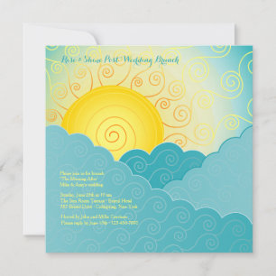 Invitation Briser Sun Post Mariage Brunch