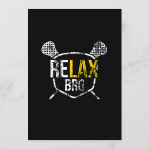 Invitation Bro Lacrosse Dit Vintage déçu