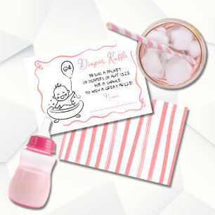 Invitation Brochure à la main Raffle Girl