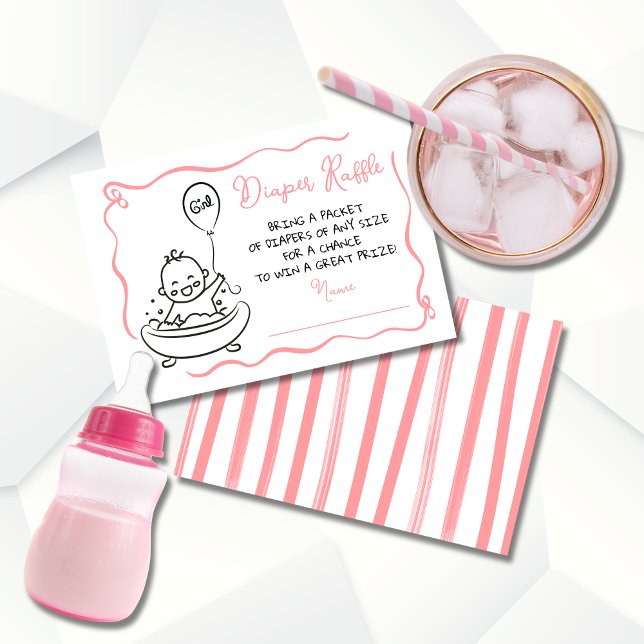 Invitation Brochure à la main Raffle Girl (Créateur téléchargé)