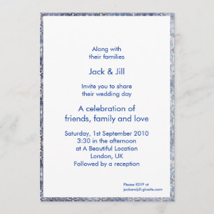 Invitation Broderie 13x18 cm