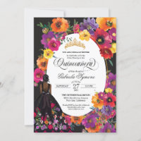Broderie florale Aquarelle Fleurs Quinceanera I