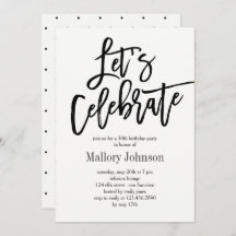 Brohed Glimmer Fêtons l'invitation de la fête