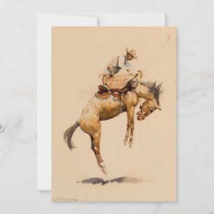 Invitation Bronco sauvage d'Edward Borein