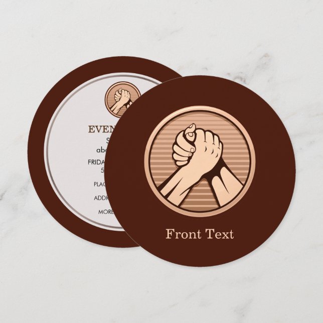 Invitation Bronze (Devant / Derrière)