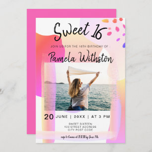 Invitations Faire Part Cartes Anniversaire Ans Posters Zazzle Fr