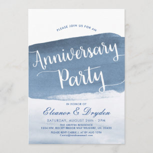 Invitation Brouillard de Lake Harbor Fête d'anniversaire