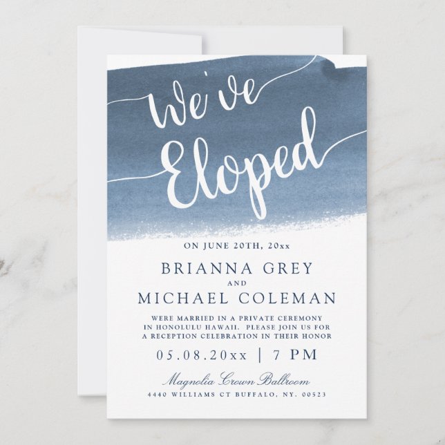 Invitation Brouillard du lac Harbor | Nous nous sommes enfuis (Devant)