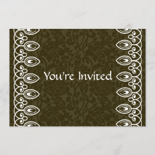 Invitation Brown d'anniversaire de brocard