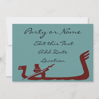 Invitation Brown de cadre Gondola