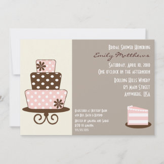 Invitation Brown et rose chic