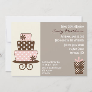 Invitation Brown et rose chic