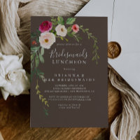 Brown Pink Blush Bridesservatrices Luncheon Douche