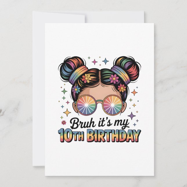 Invitation Bruh C’est ma fille décoratrice de fête d’annivers (Devant)